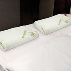 S-L Size Options -- 1Pc Bamboo Memory Foam Sleep Pillow Contoured